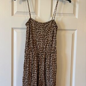 H&M Brown Leopard Print Romper Size XS